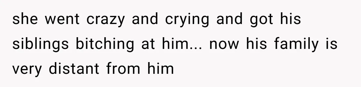 She Finally Exposed Her Mother-in-Law’s Manipulation - and It Blew Up the Entire Family she went crazy and crying and got his siblings bitching at him... now his family is very distant from him