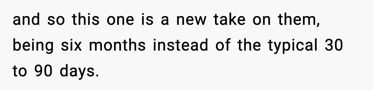 Man Reports His Wife For Sneaking Junk Food Into His Eating Disorder Treatment Program and so this one is a new take on them, being six months instead of the typical 30 to 90 days.