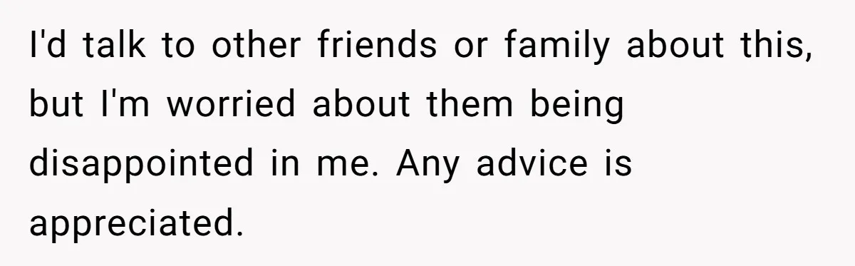 White Woman Gets Accused Of Cultural Appropriation For Her Natural Afro, Snaps Back I'd talk to other friends or family about this, but I'm worried about them being disappointed in me. Any advice is appreciated.