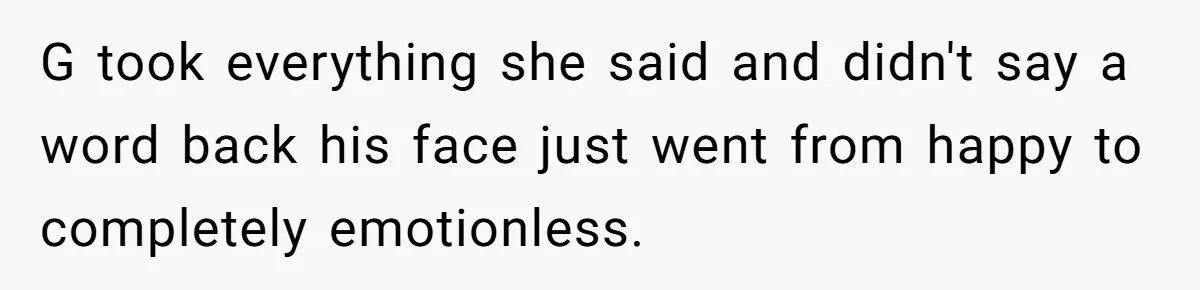 Man Explodes After Pregnant Wife Insults Their Generous Landlord And Loses Cheap Rent G took everything she said and didn't say a word back his face just went from happy to completely emotionless.
