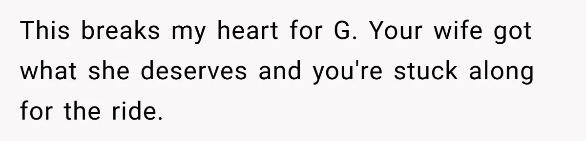 Man Explodes After Pregnant Wife Insults Their Generous Landlord And Loses Cheap Rent This breaks my heart for G. Your wife got what she deserves and you're stuck along for the ride.