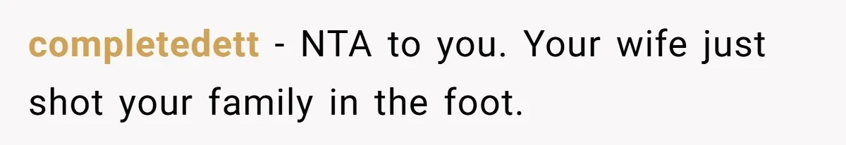 Man Explodes After Pregnant Wife Insults Their Generous Landlord And Loses Cheap Rent completedett − NTA to you. Your wife just shot your family in the foot.