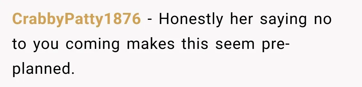 Man Considers Divorce After Wife Cheats With Ex While Grieving Her Parents’ Deaths CrabbyPatty1876 − Honestly her saying no to you coming makes this seem pre-planned.