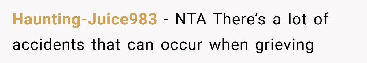 Man Considers Divorce After Wife Cheats With Ex While Grieving Her Parents’ Deaths Haunting-Juice983 − NTA There’s a lot of accidents that can occur when grieving