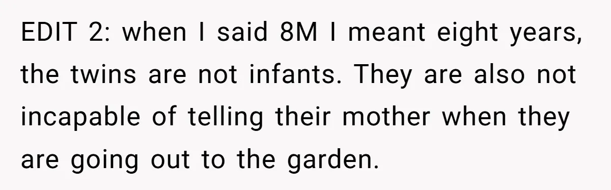 She Gave Her Sister One Rule to Stay - Protect the Cat. After Breaking It Three Times, She Kicked Them Out EDIT 2: when I said 8M I meant eight years, the twins are not infants. They are also not incapable of telling their mother when they are going out to...