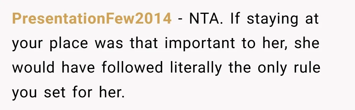 She Gave Her Sister One Rule to Stay - Protect the Cat. After Breaking It Three Times, She Kicked Them Out PresentationFew2014 − NTA. If staying at your place was that important to her, she would have followed literally the only rule you set for her.