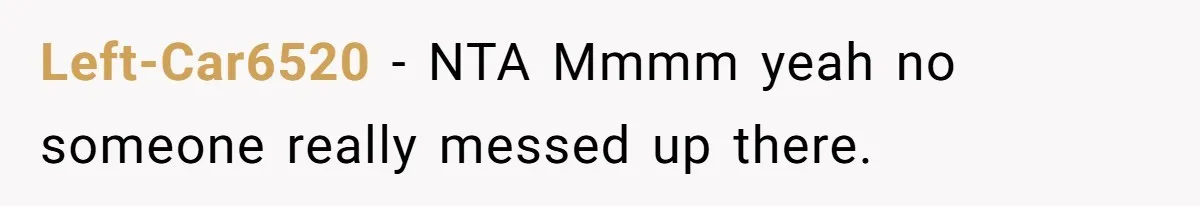 Left-Car6520 − NTA Mmmm yeah no someone really messed up there.