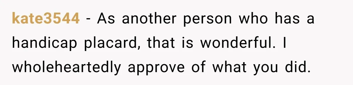 Parent Spots Luxury Car Blocking Handicapped Access Zone And Delivers Payback With Piece Of Paper kate3544 − As another person who has a handicap placard, that is wonderful. I wholeheartedly approve of what you did.
