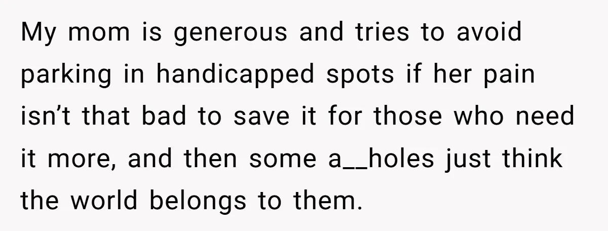Parent Spots Luxury Car Blocking Handicapped Access Zone And Delivers Payback With Piece Of Paper My mom is generous and tries to avoid parking in handicapped spots if her pain isn’t that bad to save it for those who need it more, and then some...