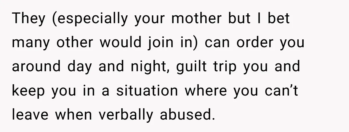 College Freshman Discovers Family's Secret Bet On Her Personal Life And Refuses Christmas Homecoming They (especially your mother but I bet many other would join in) can order you around day and night, guilt trip you and keep you in a situation where you...