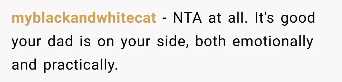 Teen Refuses To Drop Soccer And Piano Hobbies When New Stepmom Demands Sacrifice For Her Kids myblackandwhitecat − NTA at all. It's good your dad is on your side, both emotionally and practically.