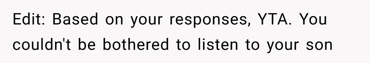 Mother-In-Law Serves Lactaid Milk To Allergic Son-In-Law, Sending Him To ER Over Holiday Dinner Edit: Based on your responses, YTA. You couldn't be bothered to listen to your son