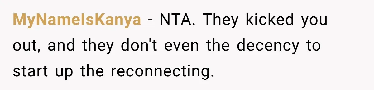 MyNameIsKanya − NTA. They kicked you out, and they don't even the decency to start up the reconnecting.