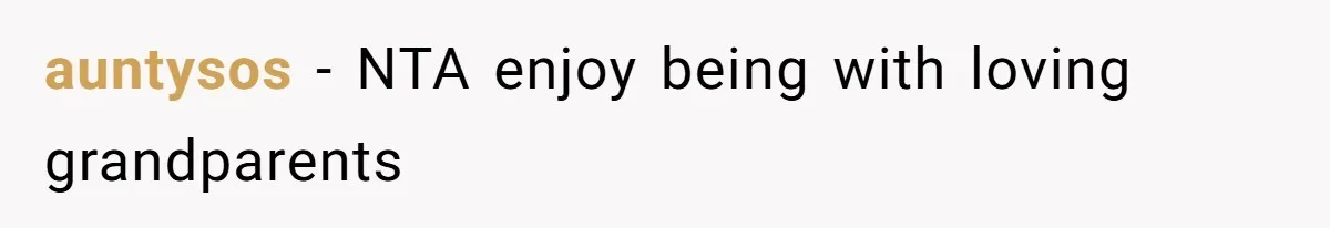 auntysos − NTA enjoy being with loving grandparents