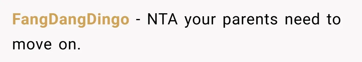 FangDangDingo − NTA your parents need to move on.