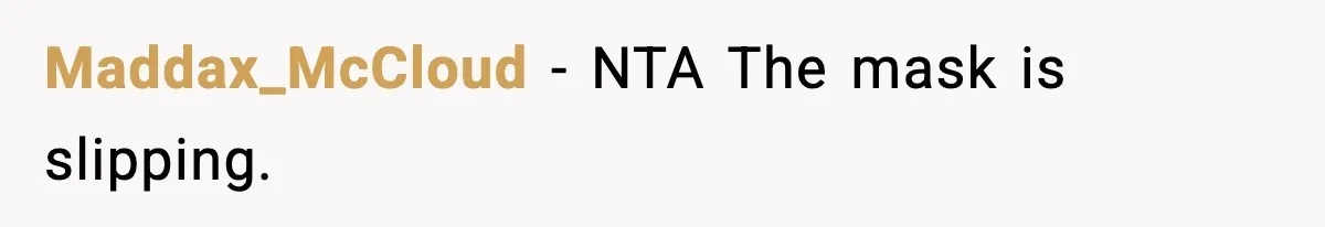 Maddax_McCloud - NTA The mask is slipping.