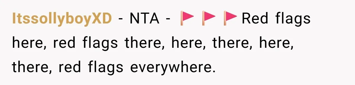 ItssollyboyXD − NTA - 🚩🚩🚩Red flags here, red flags there, here, there, here, there, red flags everywhere.