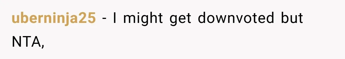 uberninja25 − I might get downvoted but NTA,