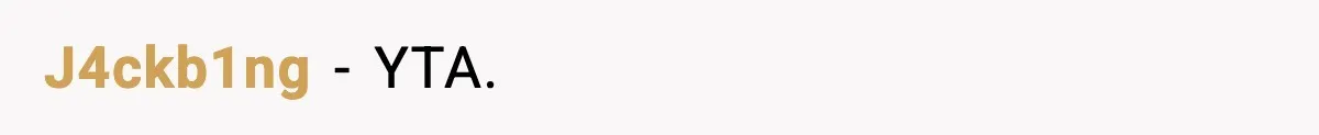 J4ckb1ng - YTA.