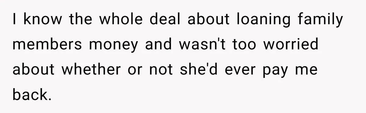 Broke College Student Helps Cousin Financially Only To Get Called Petty After Losing Streaming Access I know the whole deal about loaning family members money and wasn't too worried about whether or not she'd ever pay me back.