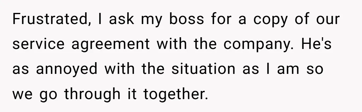 Corporate Event Company Overbooks Thousands in Equipment After Software Glitch - Software Firm Forced to Foot the Bill Frustrated, I ask my boss for a copy of our service agreement with the company. He's as annoyed with the situation as I am so we go through it together.