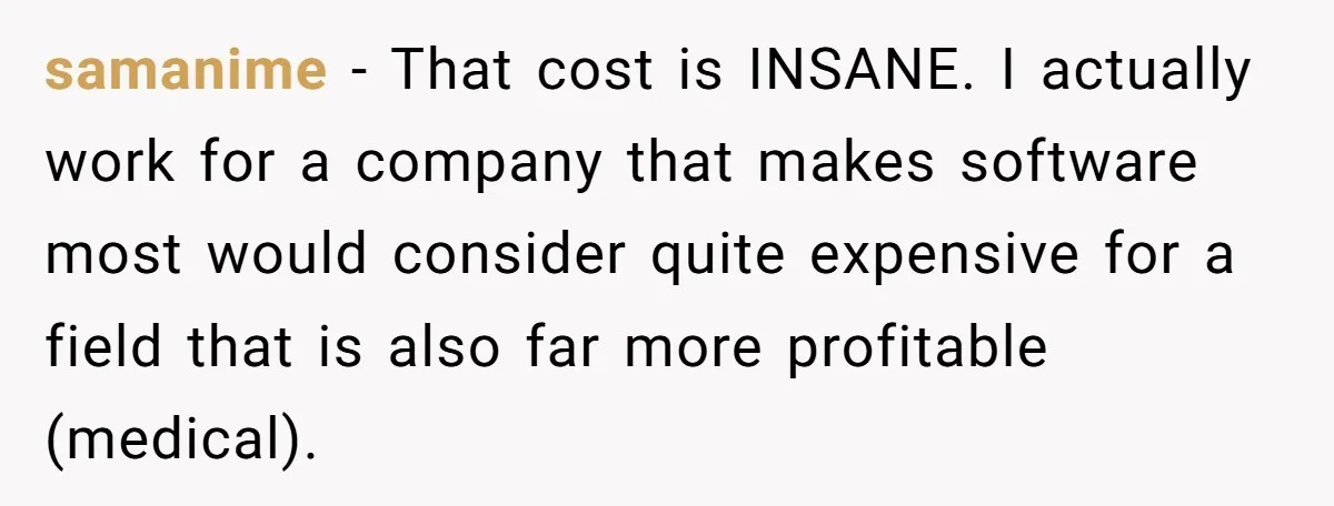 Corporate Event Company Overbooks Thousands in Equipment After Software Glitch - Software Firm Forced to Foot the Bill samanime − That cost is INSANE. I actually work for a company that makes software most would consider quite expensive for a field that is also far more profitable (medical).