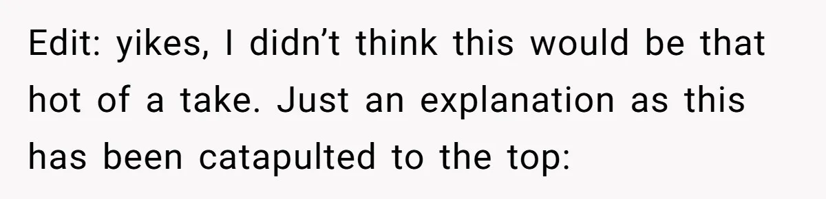 Edit: yikes, I didn’t think this would be that hot of a take. Just an explanation as this has been catapulted to the top: