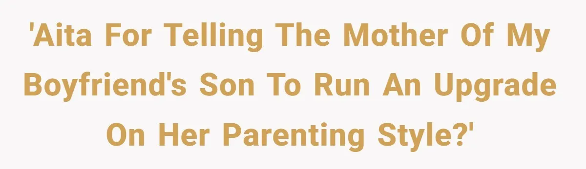'AITA for telling the Mother of my Boyfriend's son to run an upgrade on her parenting style?'