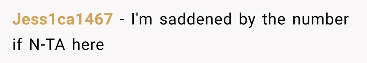 Jess1ca1467 − I'm saddened by the number if N-TA here