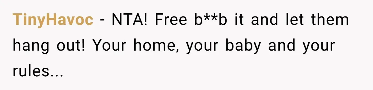 TinyHavoc − NTA! Free b**b it and let them hang out! Your home, your baby and your rules...