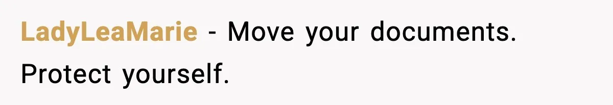 LadyLeaMarie - Move your documents. Protect yourself.