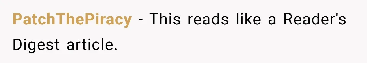 PatchThePiracy − This reads like a Reader's Digest article.