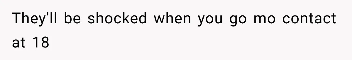 They'll be shocked when you go mo contact at 18