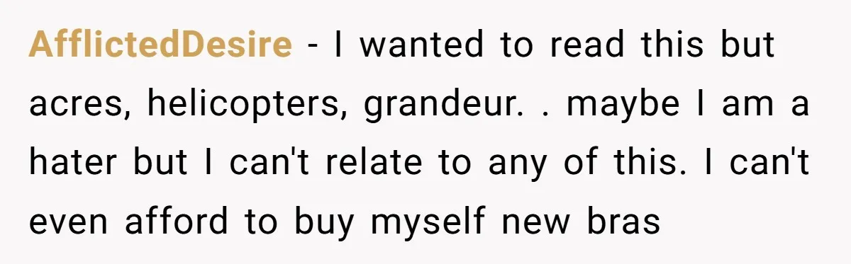 Internet Sleuths Rally Around Groom After Helicopter Service Abandons Their Promise AfflictedDesire − I wanted to read this but acres, helicopters, grandeur. . maybe I am a hater but I can't relate to any of this. I can't even afford to...