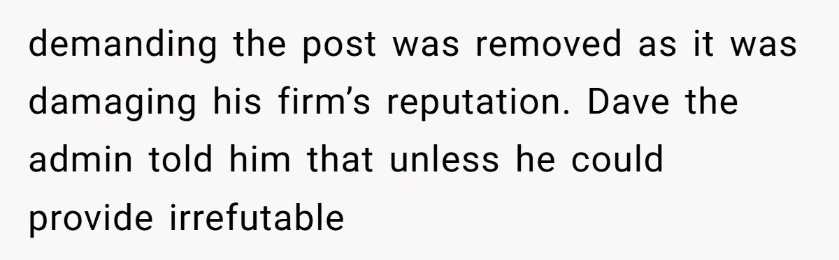 Internet Sleuths Rally Around Groom After Helicopter Service Abandons Their Promise demanding the post was removed as it was damaging his firm’s reputation. Dave the admin told him that unless he could provide irrefutable