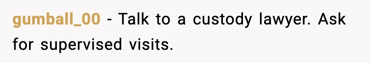 She Slapped Her Stepson, So His Sister Called the Police gumball_00 - Talk to a custody lawyer. Ask for supervised visits.