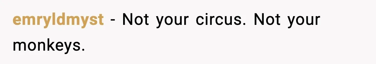 A 17-Year-Old Refuses to Risk His Safety for Dad’s New Family emryldmyst - Not your circus. Not your monkeys.