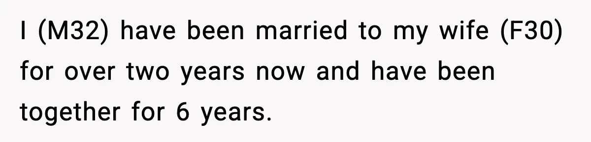 Man Says No to Prenup Repeal, Wife Says He’s Ruining Her Life I (M32) have been married to my wife (F30) for over two years now and have been together for 6 years.