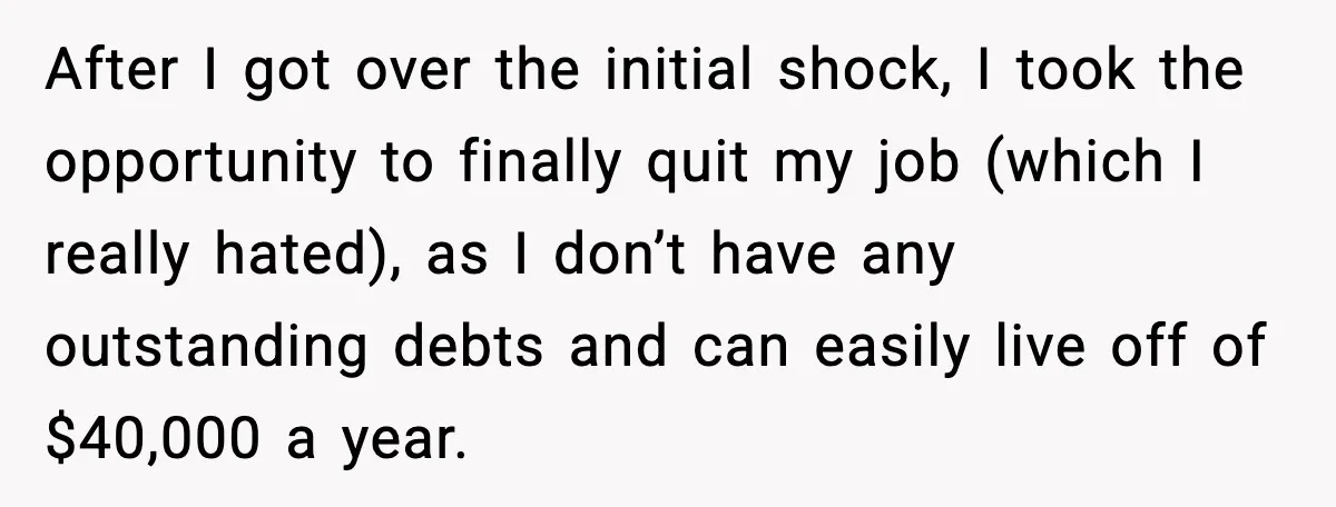 Girlfriend Quits Job After $4M Inheritance, Boyfriend Tries to Claim It After I got over the initial shock, I took the opportunity to finally quit my job (which I really hated), as I don’t have any outstanding debts and can easily...
