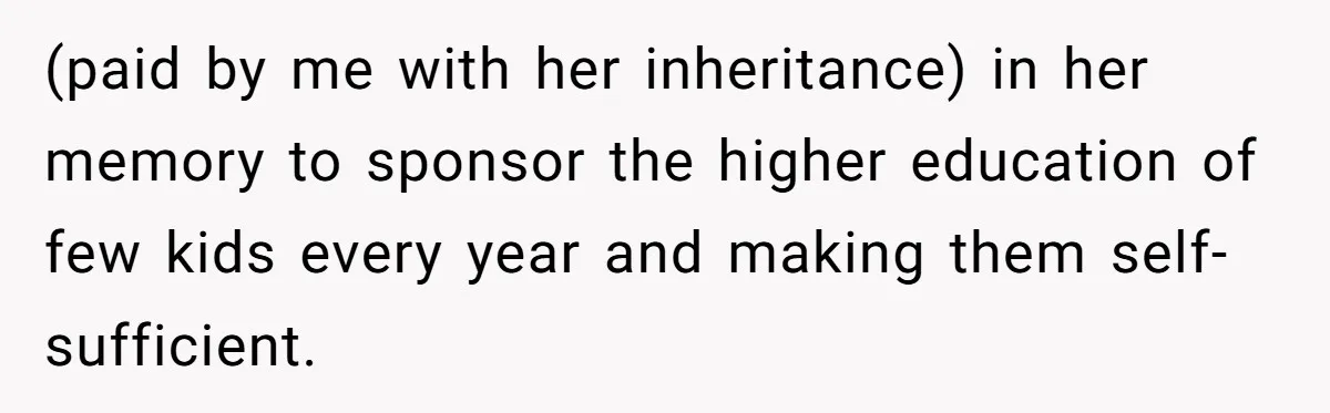Dying Woman Wanted Closure With Her First Love, Her Husband’s Final Words Broke Everyone (paid by me with her inheritance) in her memory to sponsor the higher education of few kids every year and making them self-sufficient.