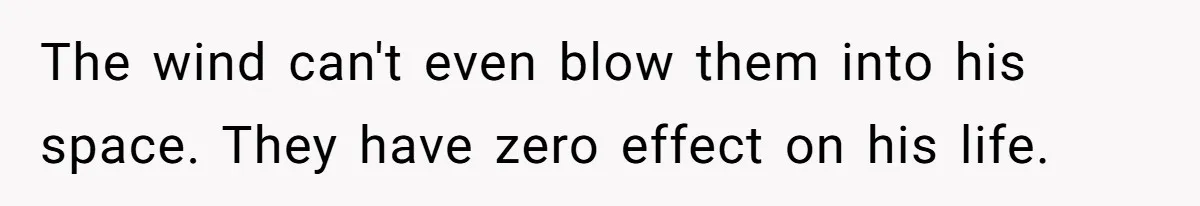 Grumpy Neighbor Sneaks Into Yard To Rake Leaves But Homeowner Strikes Back With Midnight Revenge Move The wind can't even blow them into his space. They have zero effect on his life.