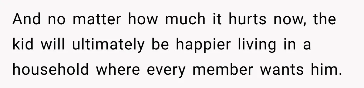 A Surprise Six-Year-Old Son Leads to a Heartbreaking Divorce for a Once-Happy Couple And no matter how much it hurts now, the kid will ultimately be happier living in a household where every member wants him.