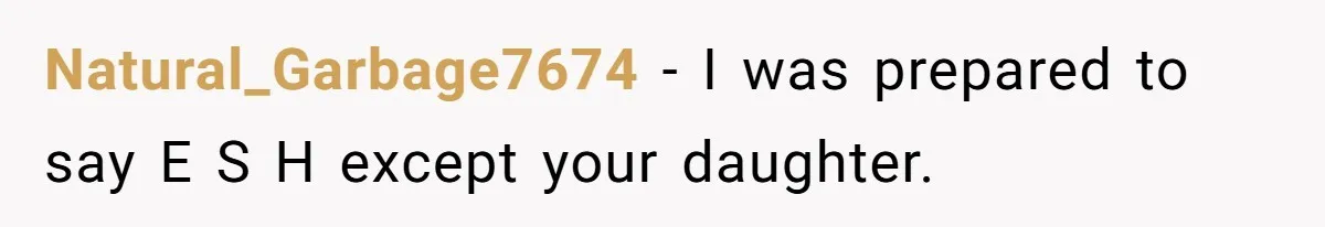 Girlfriend Reaches Her Breaking Point After Boyfriend Gives Away Promised Car Natural_Garbage7674 − I was prepared to say E S H except your daughter.