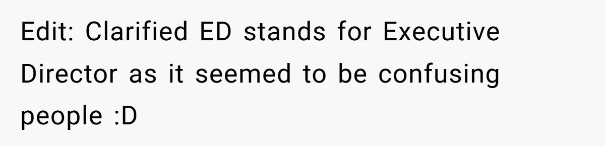 This Rockstar Boss Refused to Help an Executive Until He Apologized to His Female Manager Edit: Clarified ED stands for Executive Director as it seemed to be confusing people :D