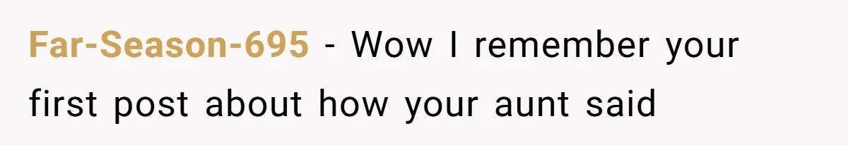 He Was the Family ATM Until He Found Out He Was Not Invited to the Wedding Far-Season-695 − Wow I remember your first post about how your aunt said