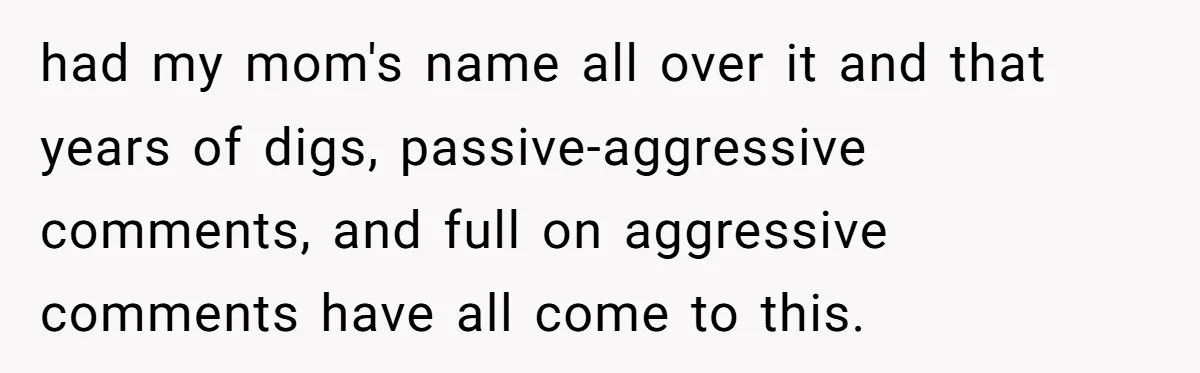 He Was the Family ATM Until He Found Out He Was Not Invited to the Wedding had my mom's name all over it and that years of digs, passive-aggressive comments, and full on aggressive comments have all come to this.