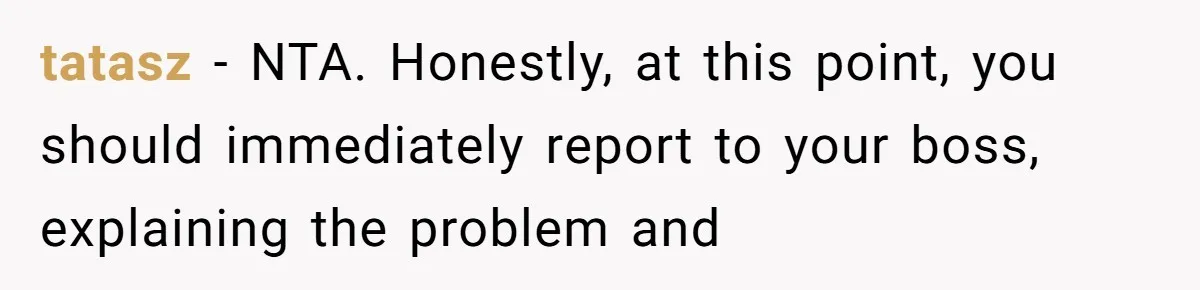 New Hire Fakes Her Skills, Then Gets Shocked When Her Teammate Calls Her Out tatasz − NTA. Honestly, at this point, you should immediately report to your boss, explaining the problem and