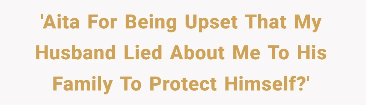 Man Throws His Wife Under The Bus To His Family, Gets Angry When She Finds Out 'AITA for being upset that my husband lied about me to his family to protect himself?'