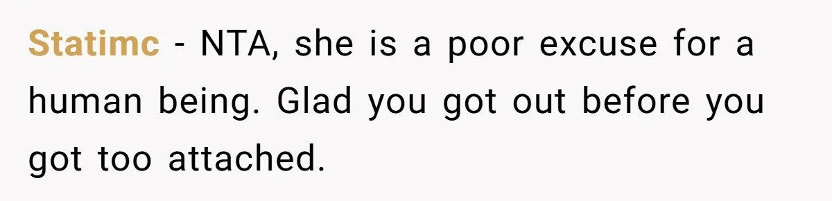 He Went On A Few Dates, Then She Got Pregnant By Someone Else And Expected Him To Step Up Statimc − NTA, she is a poor excuse for a human being. Glad you got out before you got too attached.