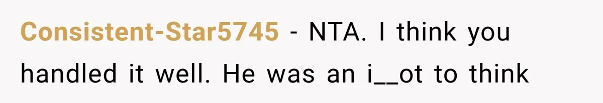 Dad Saves the Day After Daughter’s Boyfriend Shows Up for Dinner in a Crude T-Shirt Consistent-Star5745 − NTA. I think you handled it well. He was an i__ot to think